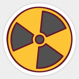 Warning Symbol, Nuclear Radiation Symbol Sticker